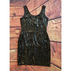 Together Black Beaded evening gown‎ Ladies  Dress Sequince